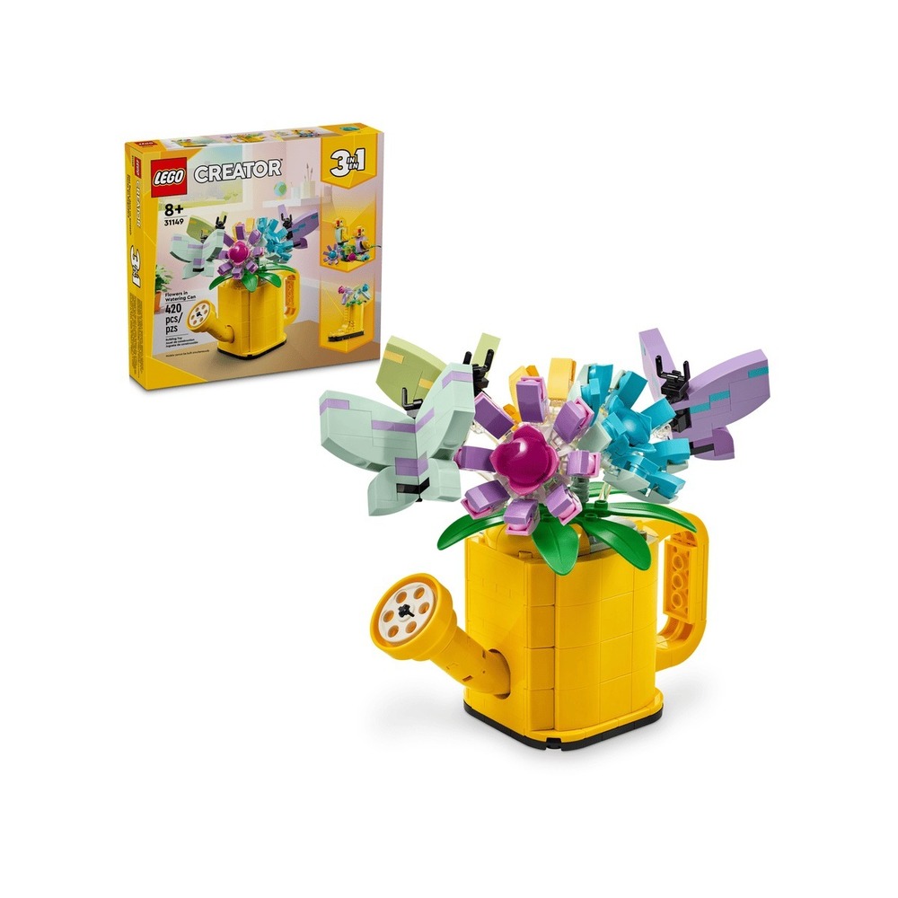 LEGO Creator 3-in-1 31149 Flowers in Watering Can 420 Pieces NEW SEALED‎